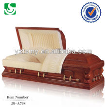JS-A798 naturel solide cerises cercueils de crémation